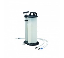 Ручной/пневматический насос с емкостью 9 литров для вытяжки отработанного масла (пластик) (FORCE-9T3606)