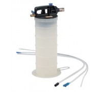 Пневматический насос с ёмкостью 5,5 литров для вытяжки отработанного масла (пластик) (FORCE-9T3607)