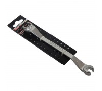 Ключ разрезной для тормозных трубок с изгибом 45° 10x11мм, на пластиковом держателе Forsage F-7511011B