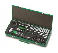 Набор головок, ключей и бит 1/4" 72предм. 6гр. метал.кейс TOPTUL (GCAD7202)