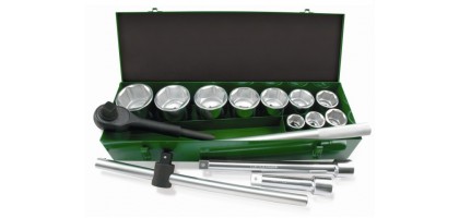 Набор головок 1" 36-80мм 14предм. 6гр. метал.кейс TOPTUL (GCAD1402)
