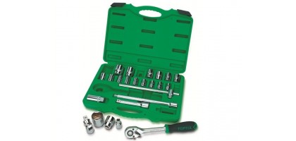 Набор головок 1/2" 8-32мм 24предм. 6гр. TOPTUL (GCAI2407 )