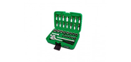 Набор головок и бит 32предм. 3/8" 12гр. TOPTUL (GCAI3202)