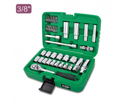 Набор головок и бит 39предм. 3/8" 12гр. TOPTUL (GCAI3902)