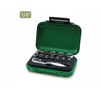Набор головок MINI 1/4" 4-13мм 13предм. 6гр. (GABW1301) (TOPTUL)