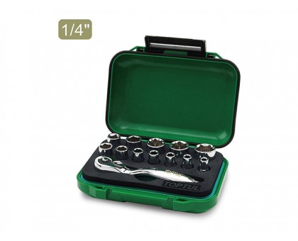 Набор головок MINI 1/4" 4-13мм 13предм. 6гр. (GABW1301) (TOPTUL)