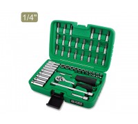 Набор головок 1/4" 4-13мм 46предм. 6гр. TOPTUL (GCAI4601)