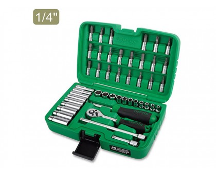 Набор головок 1/4" 4-13мм 46предм. 6гр. TOPTUL (GCAI4601)