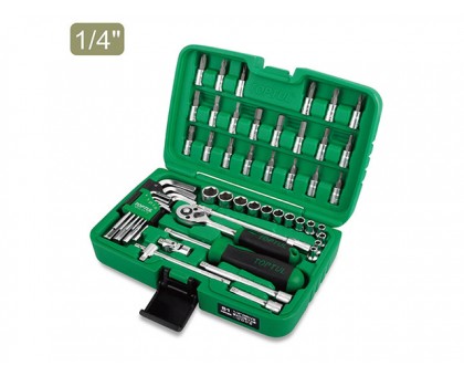 Набор головок и ключей 51предм. 1/4" 6гр. TOPTUL (GCAI5102)